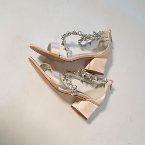 Amazon Silver and Gold Embellished Heels